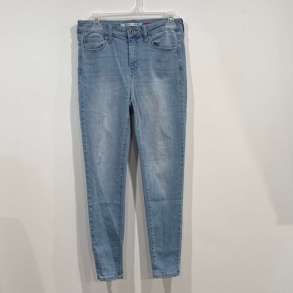 Celebrity Pink Light Wash Skinny Jeans the rider